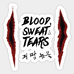 Taehyung / V's scars in "Blood, sweat & tears" - BTS Sticker